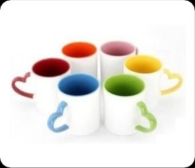 Custom printed 3 Tone Heart Handle Mug — Xeflux Margao Goa