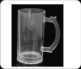 Custom printed Beer Clear Mug — Xeflux Margao Goa