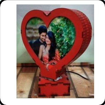 Custom printed Heart-Shaped Rotating Photo Frame — Xeflux Margao Goa