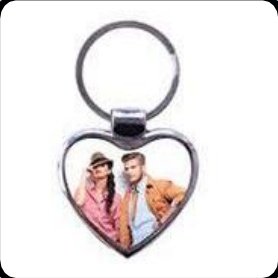 Custom printed Metal Keychain – Heart — Xeflux Margao Goa