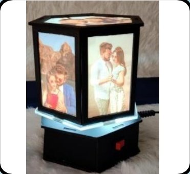 Custom printed Pentagon Rotating Photo Lamp — Xeflux Margao Goa