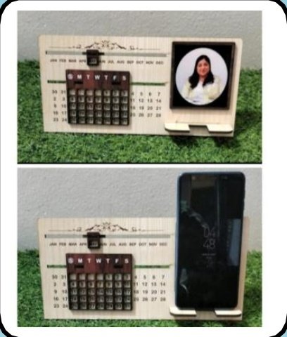 Custom printed Sliding Calendar Photo Stand — Xeflux Margao Goa