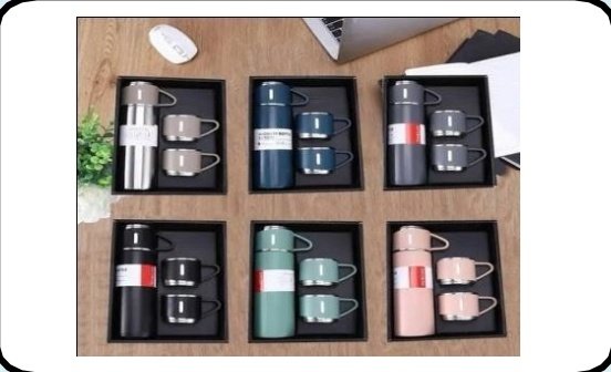 Custom printed Vacuum Flask Gift Set — Xeflux Margao Goa